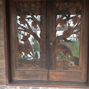 Deer Double Doors Before