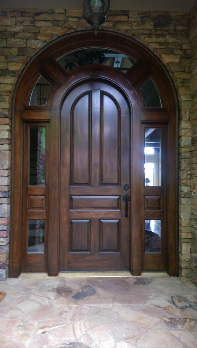 Original Entryway before refinishing is carried out